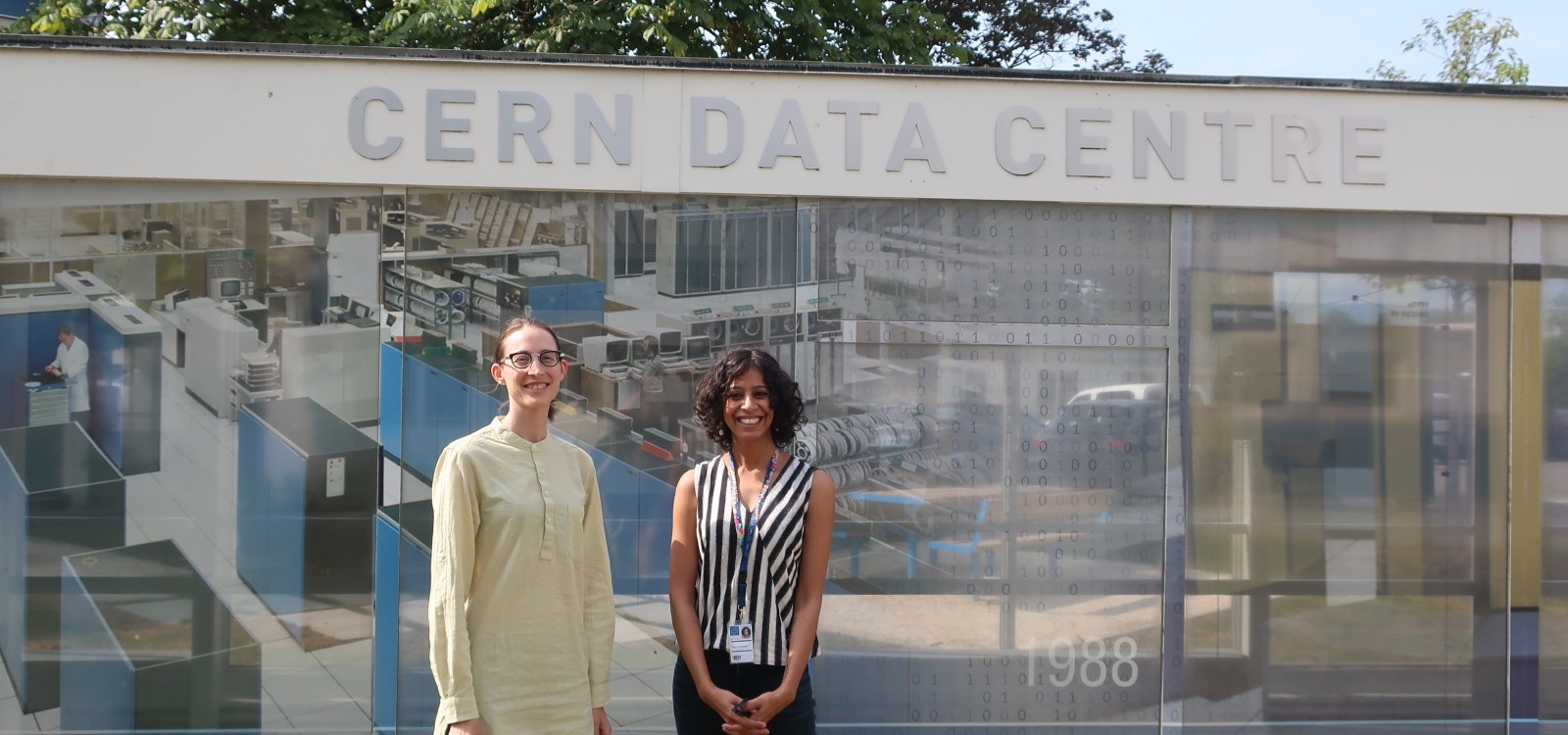 Elisa Storelli and Rohini Devasher at the CERN Data Centre