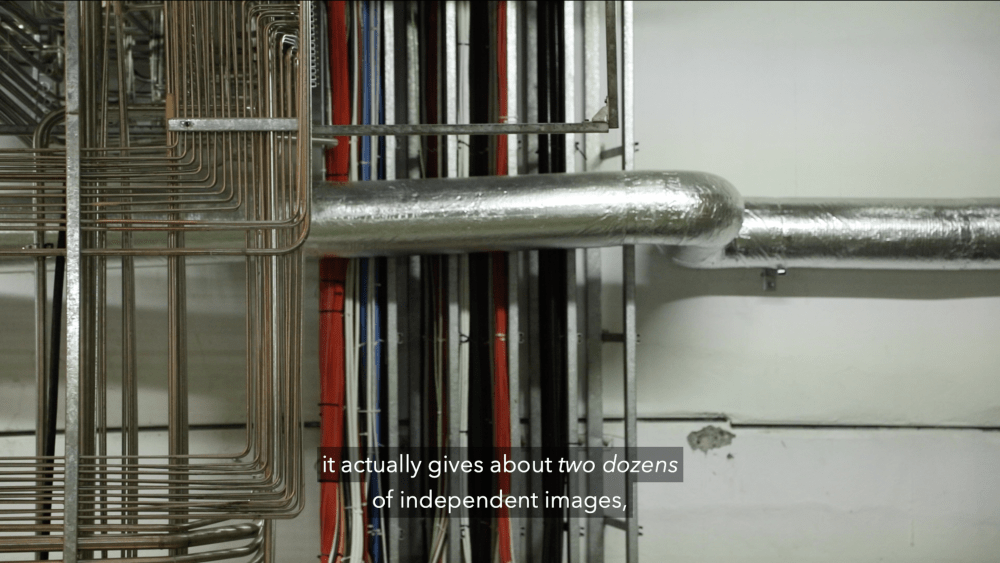 Mariele Neudecker, The Eye  [A.L.I.C.E. | A Large Ion Collider Experiment | v1], 2021, film still. © Mariele Neudecker 2021