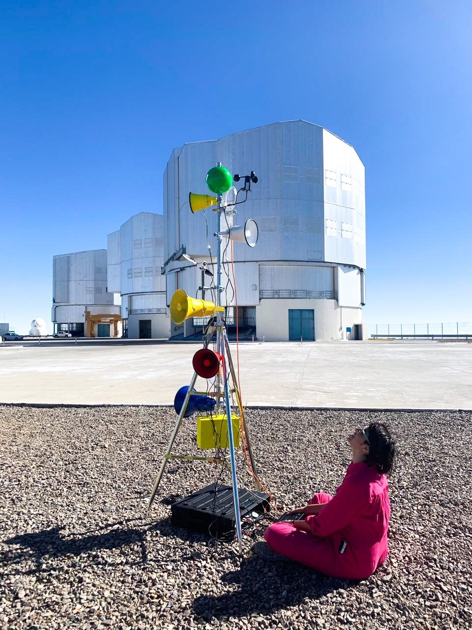 Nicole L'Huillier, La PARACANTORA in the Paranal Observatory, Chile. Photo by Barbara Nuñez. Courtesy the artist