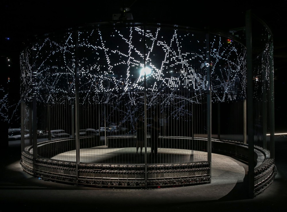 Semiconductor, HALO, a large-scale art installation conceived conceived at CERN and inspired by ATLAS data and exhibited during 2018 Art Basel