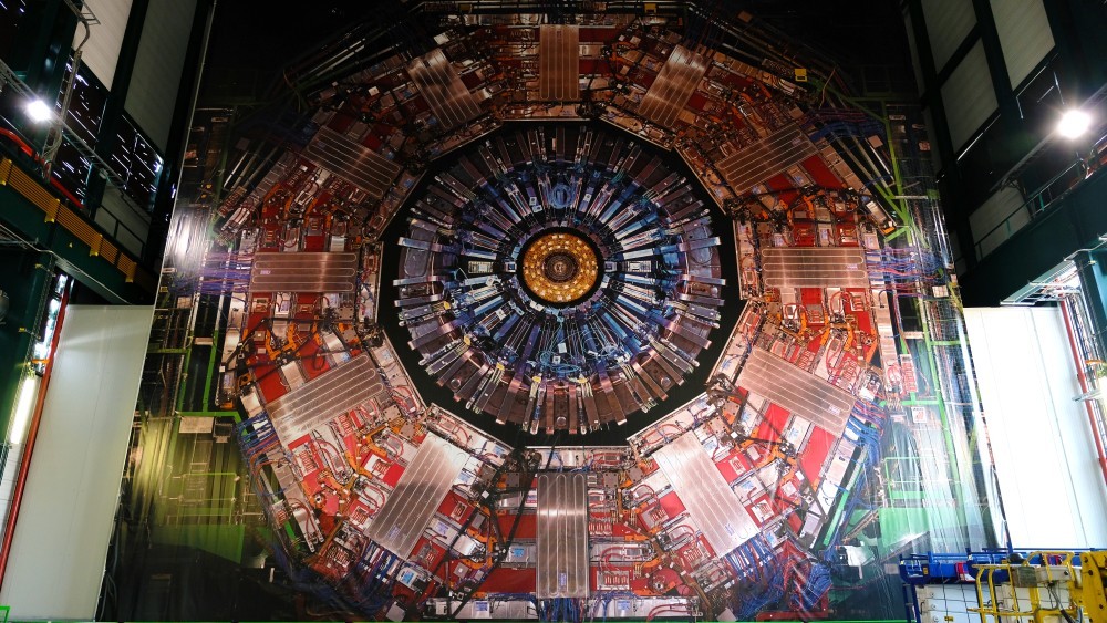 ‘The Observer’ CMS, (Compact Muon Solenoid), image credit Rohini Devasher courtesy CERN.