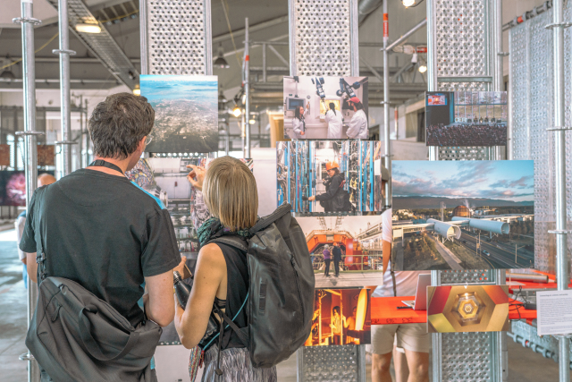 Arts at CERN exhibition, S+T+ARTS Grand Prize for Innovative Collaboration, Ars Electronica Festival, Linz, Austria. Photo: Noemí Carabán/CERN