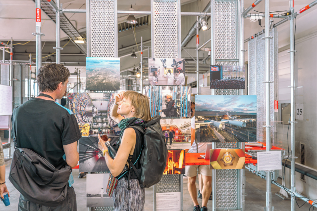 Arts at CERN exhibition, S+T+ARTS Grand Prize for Innovative Collaboration, Ars Electronica Festival, Linz, Austria. Photo: Noemí Carabán/CERN