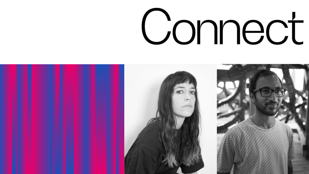 Portraits of Vimala Pons and Robin Meier, the artists selected for the sixth edition of Connect