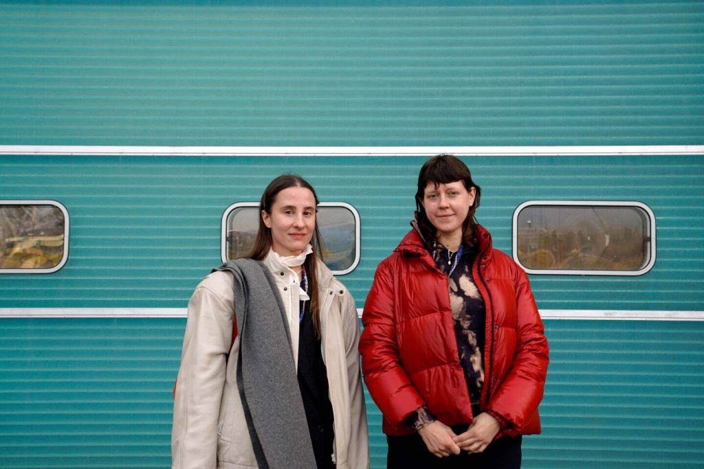 Dorota Gaweda and Egle Kulbokaite at the CMS Experiment